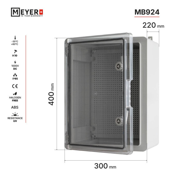 Obudowa Kappa G MB924 30x40x22 IP65 n/t d.przezr.