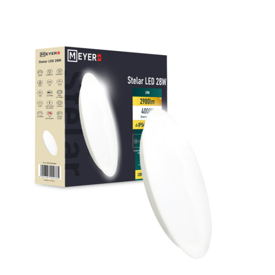 Plafoniera LED Stelar 28W 2980lm IP54 okrągła śr.38cm 4000K