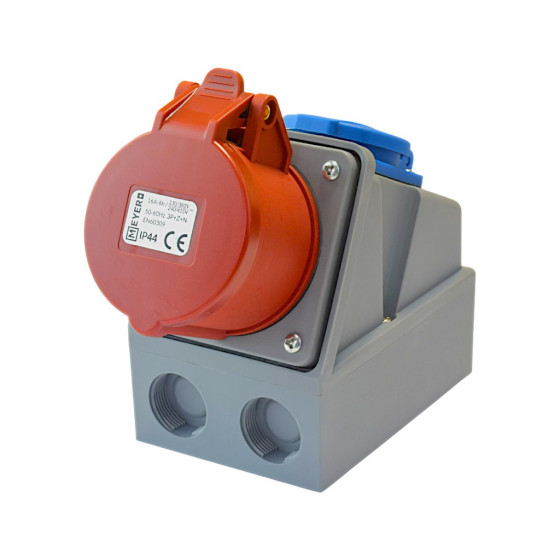 Gniazdo KOMBI 16A 3P+Z+N +...