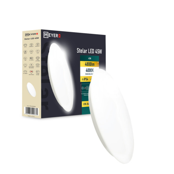 Plafoniera LED Stelar 45W 4800lm IP54 okrągła śr.48cm 4000K