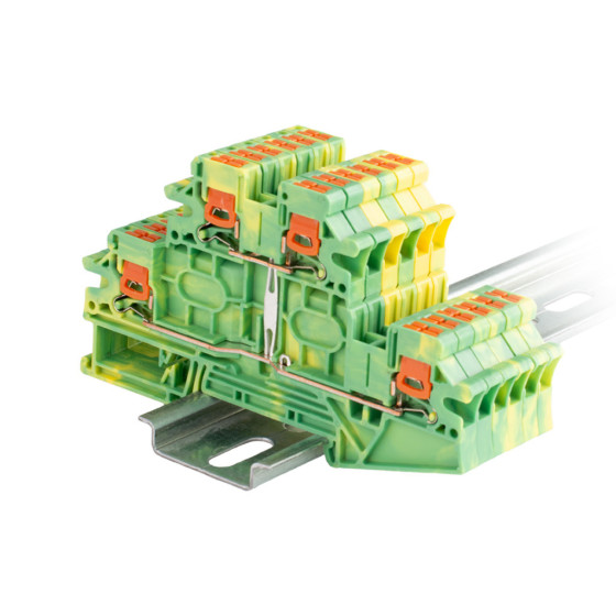 Złączka Push-In JPTV 4.2/4.2 2x(2x4mm2) PE/N JPTTBV-PE/N 26A szary 